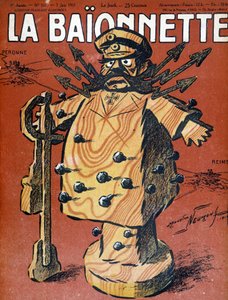 Caricature de Hindenburg (1847 - 1934), maréchal et homme d