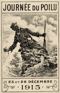 Affiche de propagande française de la Première Guerre mondiale "Journée du Poilu". 25 et 26 décembre 1915", pub. 1915 (lithographie en couleur) - Maurice Louis Henri Neumont