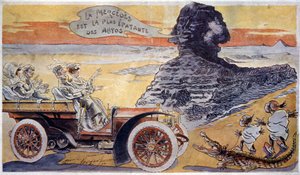 La Mercedes est la voiture la plus étonnante, vers 1900 (illustration) - Maurice Neumont
