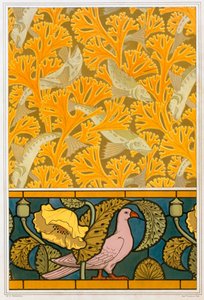 Dessins pour papier peint et vitrail, pub. 1897