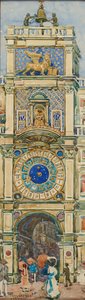 Uhrturm, Markusplatz, Venedig - Maurice Prendergast