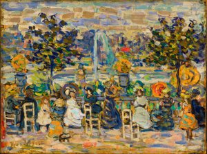 Dans les jardins du Luxembourg - Maurice Prendergast