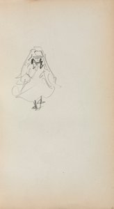 Carnet de croquis italien : Fille debout (page 257) - Maurice Prendergast