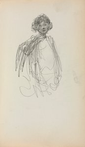 Carnet de croquis italien : Femme, taille (page 217) - Maurice Prendergast