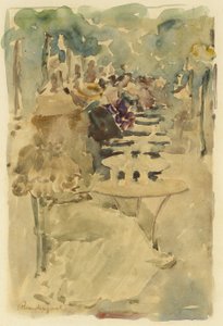 Café en plein air - Maurice Prendergast