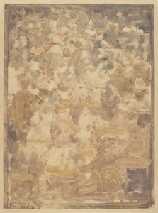 Scène de café en plein air - Maurice Brazil Prendergast