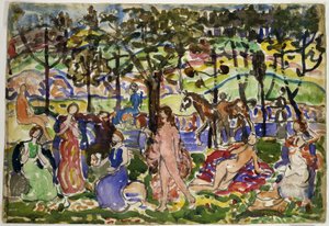 Scène de parc - Maurice Prendergast