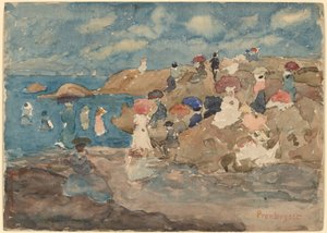Revere Beach - Maurice Brazil Prendergast