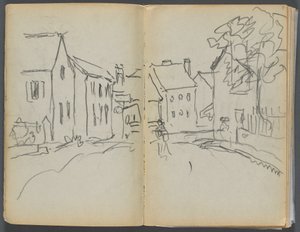 Sketchbook- The Granite Shore Hotel, Rockport, page 004  5 : Scène de rue