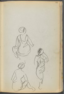 Sketchbook- The Granite Shore Hotel, Rockport, page 063 : Baigneurs