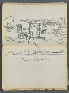 Sketchbook- The Granite Shore Hotel, Rockport, page 080  81 : "East Gloucester".