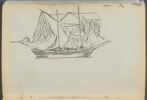 Sketchbook- The Granite Shore Hotel, Rockport, page 098 : Voilier