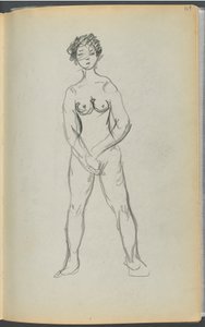 Sketchbook- The Granite Shore Hotel, Rockport, page 169 : Nu féminin - Maurice Prendergast