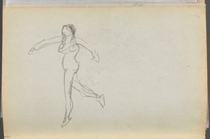 Sketchbook- The Granite Shore Hotel, Rockport, page 170 : Nu féminin - Maurice Prendergast