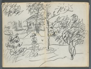 Carnet de croquis, The Dells, N° 127, page 066  67 : Paysage