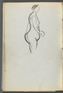 Sketchbook, The Dells, N° 127, page 092 : Nu de profil
