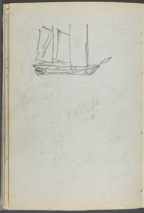 Sketchbook, The Dells, N° 127, page 106 : Voilier - Maurice Prendergast