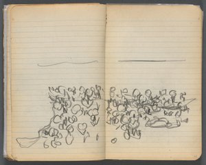 Sketchbook, page 044  45 : Vue de la plage