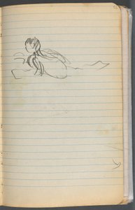 Carnet de croquis, page 072 : Figure de natation - Maurice Prendergast