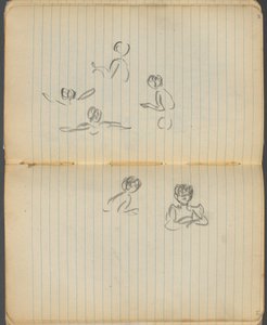 Sketchbook, page 094  95 : Figures de natation