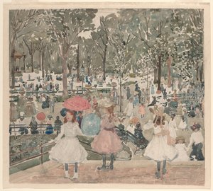 Le Mall, Central Park - Maurice Prendergast