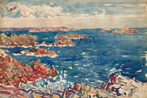 Le rivage rocheux - Maurice Prendergast