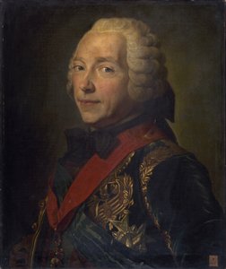 Portrait de Charles Louis Auguste Fouquet, duc de Belle-Isle 1684-1761 - Maurice Quentin de La Tour