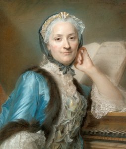 Portrait of Madame Anne-Jeanne Cassanéa de Mondonville, née Boucon (1708-1780) - Maurice Quentin de Latour