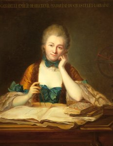 Portrait de Gabrielle Emilie Le Tonnelier de Breteuil, Marquise de Chatelet