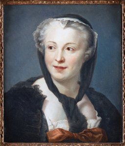 Portrait de la romancière Françoise de Graffigny (1695-1758) - Maurice Quentin de La Tour