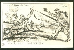 Carte postale, satirique en N & B