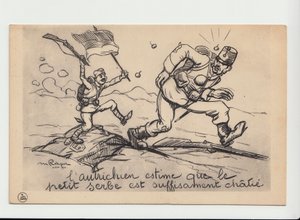 Carte postale, Satirique en N & B