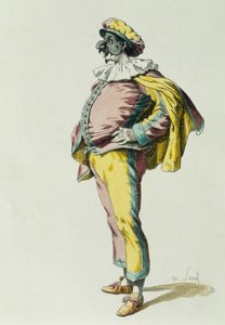 Pulcinella en 1685, par Maurice Sand (1823-1889)