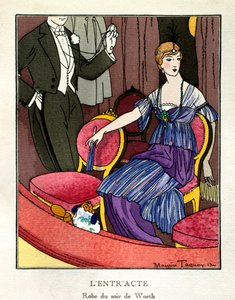 Intermède. Mode parisienne : robe de soirée par Charles Frederic Worth - Maurice Taquoy