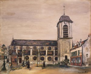 Église (huile sur toile) - Maurice Utrillo