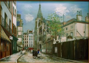 Église Saint-Séverin à Paris - Maurice Utrillo