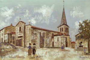 Église de Montmelas - Maurice Utrillo