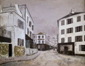 La rue Norvins - Maurice Utrillo