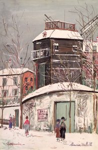Le Moulin de la Galette, c.1933 (oil on canvas) - Maurice Utrillo