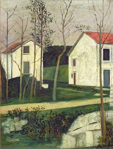 Ravin de Presles (huile sur toile) - Maurice Utrillo