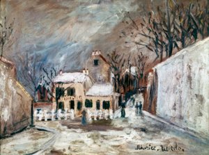 Neige sur Montmartre - Maurice Utrillo