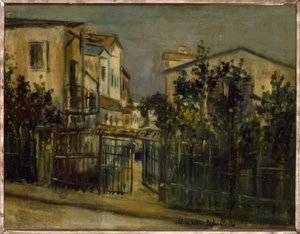 Scène de rue à Montmartre - Maurice Utrillo