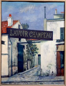 La buanderie de Champeau, XXe siècle (huile sur toile)