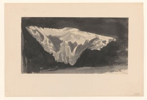 Coquillage sur fond noir - Maurits van der Valk