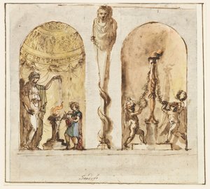 Dessin, décoration murale peinte, 1800-1830