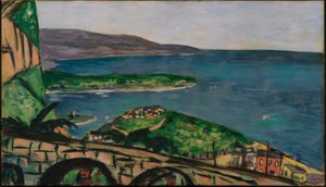 Vue sur Cap Martin, bleu - Max Beckmann