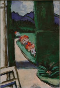 Vue depuis le pavillon. Ohlstadt - Max Beckmann