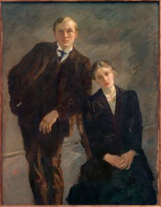 Double portrait de Max Beckmann et Minna Beckmann-Tube - Max Beckmann