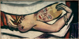 Femme au lit - Max Beckmann