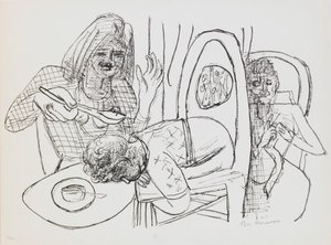 Je ne veux pas manger ma soupe, planche 6 du portfolio « Jour et Rêve » - Max Beckmann